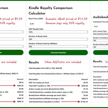 BooksOnline Royalty Calculator
