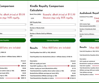 BooksOnline Royalty Calculator