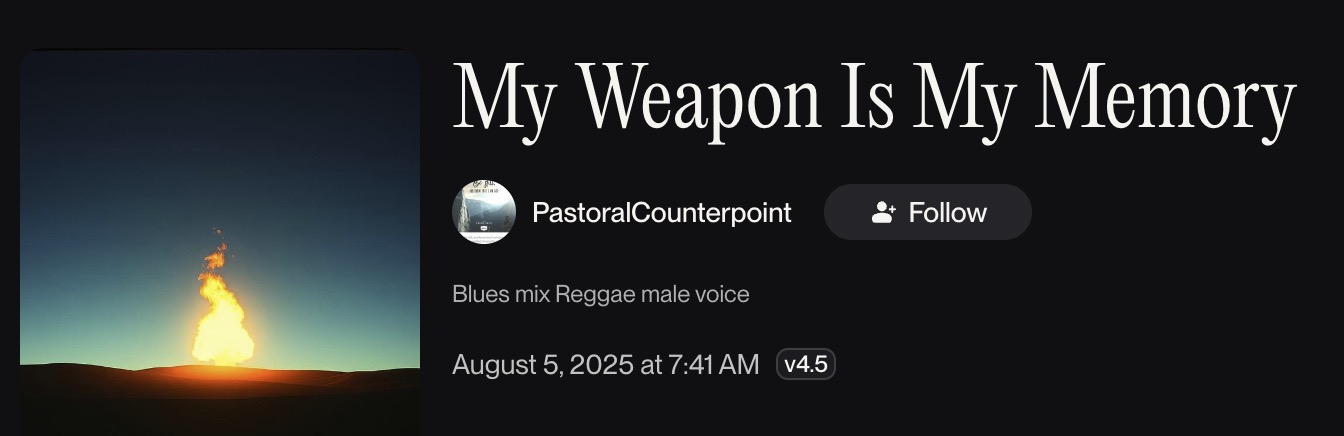My Weapon is My Memory
